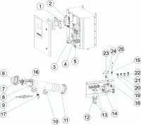 Pièces détachées pour Electrolyseur et contrôle pH A-40/50 EX/PLUS