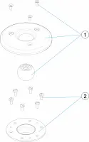Pièces détachées pour Enjoliveur de buse de refoulement INOX