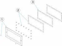 Pièces détachées pour Enjoliveur skimmer meurtière intermédiaire INOX
