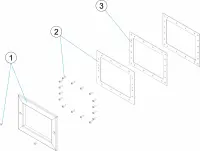 Pièces détachées pour Enjoliveur skimmer petite meurtière INOX