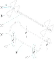 Pièces détachées pour Enrouleur de lignes de nage largeur 1,2 et 1,8 m sans volant