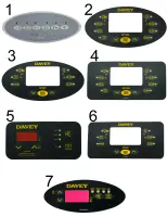 Pièces détachées pour Spas - Façade autocollante SPA POWER SP400, SP500, SP601, SP800 et SP1200