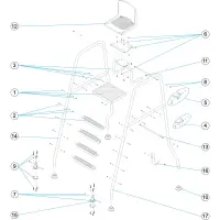 Pièces détachées pour Fauteuil de surveillance sans roues