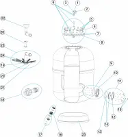 Pièces détachées pour Filtre ARTIC Ø 1050, 1200