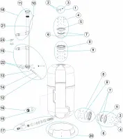Pièces détachées pour Filtre ARTIC Ø 500-650-800-950 avec trou d'homme