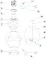 Pièces détachées pour Filtre ASTER TOP Ø 550 avec collier de serrage