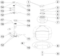 Pièces détachées pour Filtre BERING 2, OCEANIDES TZ, VELA