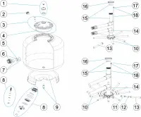 Pièces détachées pour Filtre BERLIN diamètres 500 600 750 - 4bar