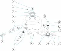 Pièces détachées pour Filtre BERLIN Ø 900 - 4bar