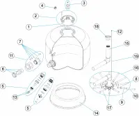 Pièces détachées pour Filtre BERLIN diamètre 900 avec raccord bridé