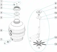 Pièces détachées pour Filtre CANTABRIC diamètres 400 500 600