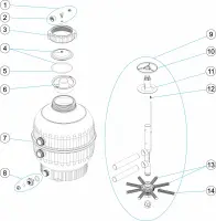Pièces détachées pour Filtre CANTABRIC LAGHETTO 400 500 600