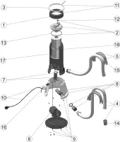 Pièces détachées pour Filtre à cartouche avec pompe 500L