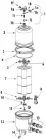 Pièces détachées pour Filtre à cartouche CRYSTAL WATER