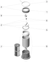 Pièces détachées pour Filtre à cartouche de spas 5000l/h et 10000 l/h