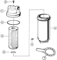 Pièces détachées pour Filtre à Cartouche MICRO STAR CLEAR