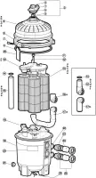 Pièces détachées pour Filtre à Cartouche SWIMCLEAR C2020 C2025 C3020 C3025 C4020 C4025 C5020 C5025