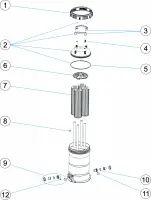 Pièces détachées pour Filtre à cartouche VIRON CL400, CL600