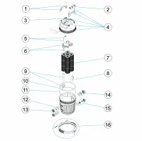 Pièces détachées pour Filtre à cartouche VIRON QL420, QL540