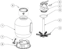 Pièces détachées pour Filtre CRISTAL-FLO Top (Clear Pro). ALBAKING