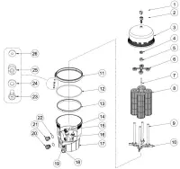 Pièces détachées pour Filtre à Diatomée QUAD D.E.