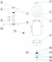 Pièces détachées pour Filtre EUROPA PRO T/G/M