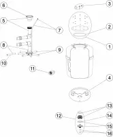 Pièces détachées pour Filtre EUROPE PRO (LONG) T/G/M