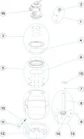 Pièces détachées pour Filtre FLORIDA II TOP