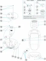 Pièces détachées pour Filtre haut rendement RAPID-POOL diamètres 400, 500, 650, 800