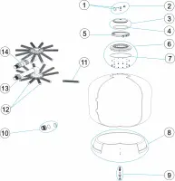 Pièces détachées pour Filtre HAWAI OC-1 diamètres 750-900