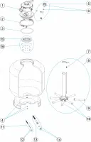Pièces détachées pour Filtre HAWAII TOP Ø 400, 500, 650, 750, 900