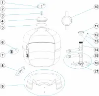 Pièces détachées pour Filtre JUPITER T J8