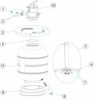 Pièces détachées pour Filtre MILLENIUM TOP 15 à 26"