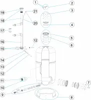 Pièces détachées pour Filtre NILO SIDE diamètres 500, 650, 800, 950