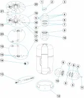 Pièces détachées pour Filtre OC-1 ARTIC side