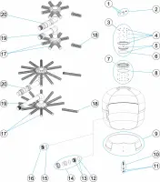 Pièces détachées pour Filtre OC-1 ASTER side