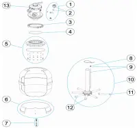 Pièces détachées pour Filtre POOOL COMFY top
