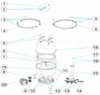 Pièces détachées pour Filtre RONDA PRO