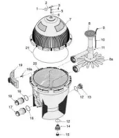 Pièces détachées pour Filtre à Sable SYSTEM 3 (diamètre 724)