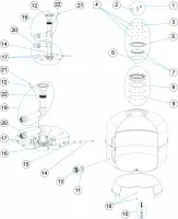 Pièces détachées pour Filtre UVE avec bride