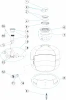 Pièces détachées pour Filtre VERONA SIDE Ø 750, 900