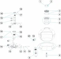 Pièces détachées pour Filtre VESUBIO couvercle à visser
