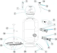Pièces détachées pour Filtre VIC Ø 1050 à 2000