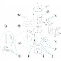 Pièces détachées pour Fontaire GLASSY JET avec coupe