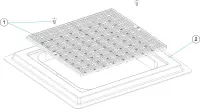 Pièces détachées pour Grille écoulement carrée