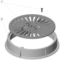 Pièces détachées pour Grille écoulement ronde Ø 200 blanche
