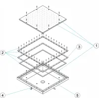 Pièces détachées pour Grille hydromassage LINER 750mm