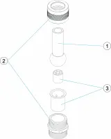 Pièces détachées pour Jet d'impulsion Ø 12 et Ø 14