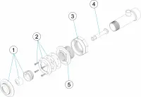 Pièces détachées pour Jet massage L-169 - 254 m/m PRÉFABRIQUÉ/LINER