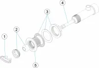 Pièces détachées pour Jet massage L-169 - 254 m/m PRÉFABRIQUÉ